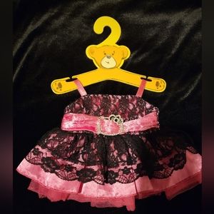 Build a Bear Hello Kitty Pink Dress with Lace